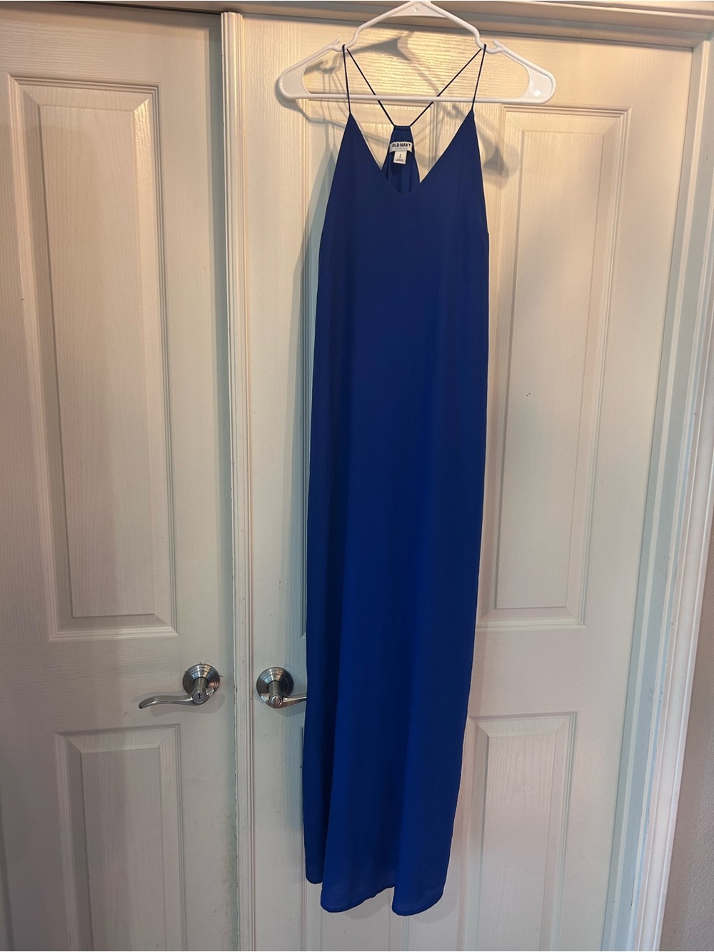 Old Navy Royal Blue Maxi Slip Dress